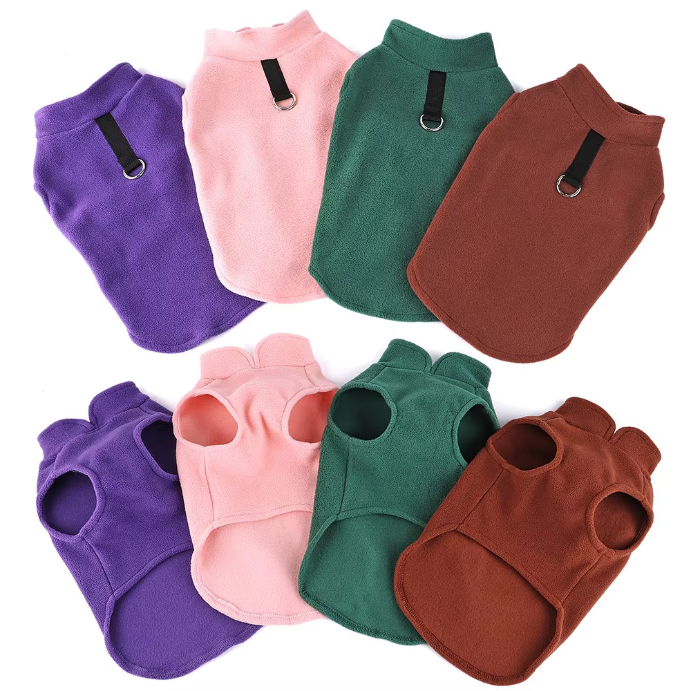 Warm Small Dog Clothes Soft Fleece Cat Dogs Clothing Pet Puppy Winter Vest Costume for Small Medium Dog Cats Chihuahua Yorkie