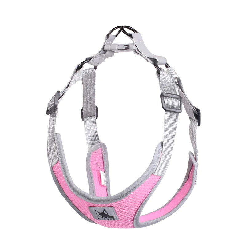 Pet Dog Harness Mesh Breathable Pet Puppies Reflective Dog Cat Vest Harness Dog Soft Chest Strap for Small Medium Dogs