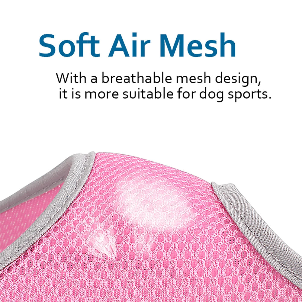 Pet Dog Harness Mesh Breathable Pet Puppies Reflective Dog Cat Vest Harness Dog Soft Chest Strap for Small Medium Dogs