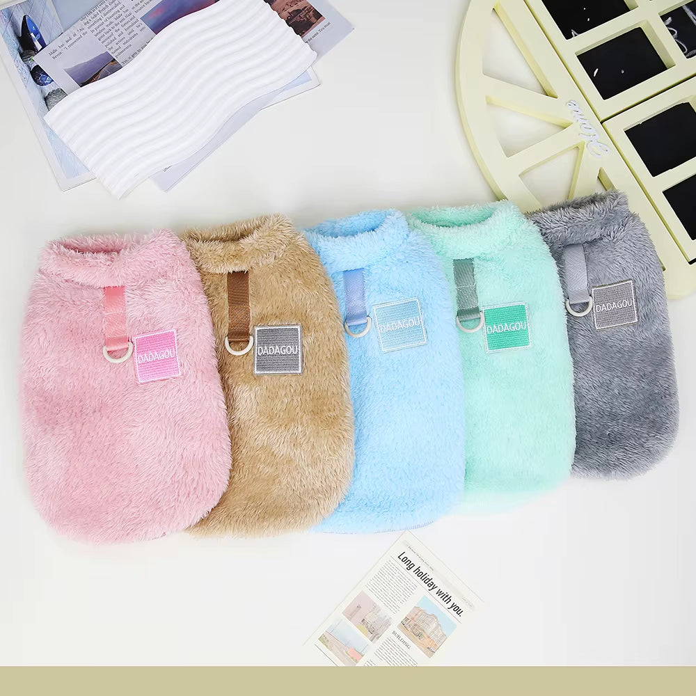 Warm Small Dog Clothes Soft Fleece Cat Dogs Clothing Pet Puppy Winter Vest Costume for Small Medium Dog Cats Chihuahua Yorkie